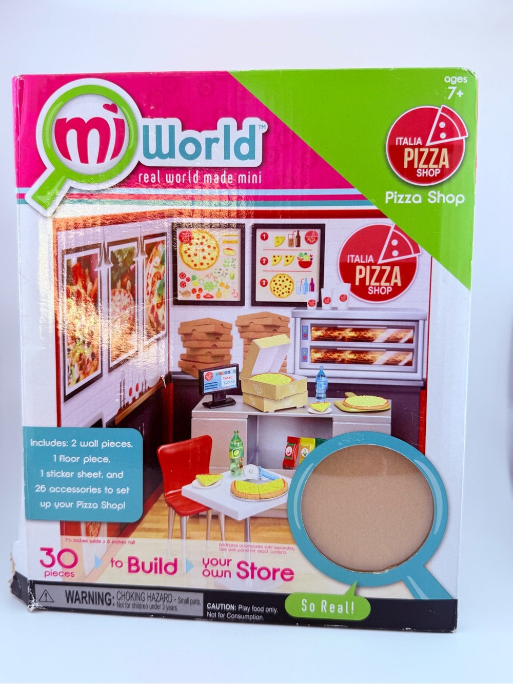Jakks Pacific MiWorld "Italia Pizza Shop"  Mall Store Playset dollhouse style